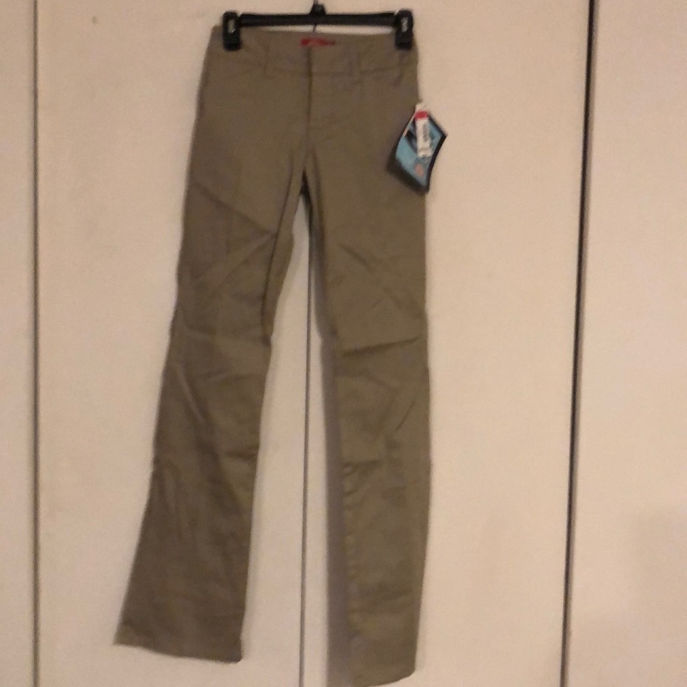 Khaki style college pants. Size 0